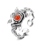 Silver Rose Ring