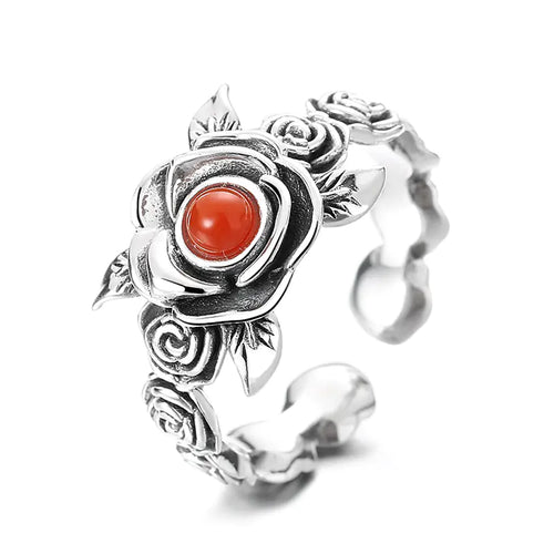 Silver Rose Ring