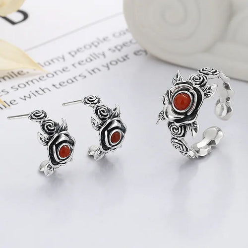 Silver Rose Ring
