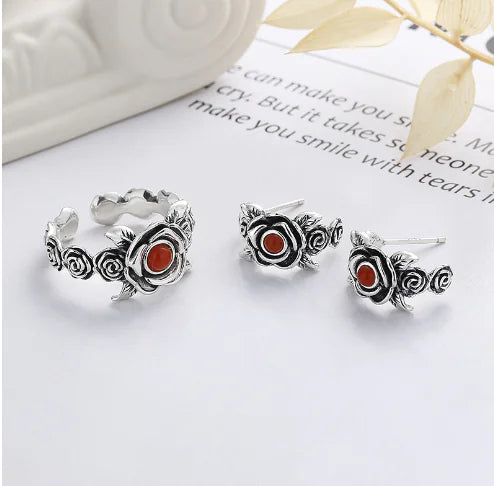 Silver Rose Ring